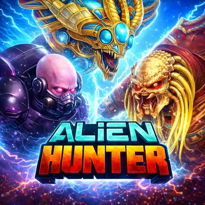 Alien Hunter Casino Game Poster